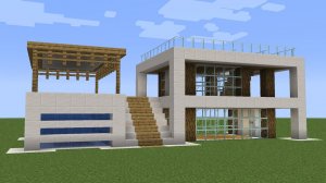 Майнкрафт - Как построить небольшой кварцевый дом. Minecraft