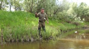 ДУРДОМ, а не рыбалка! Жор в наноручье. Блесна и палка. Рыбалка 2022