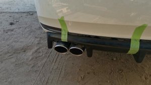 Выхлоп прямоток на Поло седан