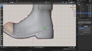Создание персонажа в Blender. Доделываем ботинки. Часть 19.