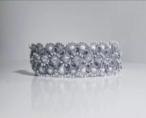 Фриволите Анкарс. Чокер \ Браслет. Расшивка бусинами. DIY. Frivolite