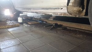 Hyundai Accent. Сварка усилителя и порога