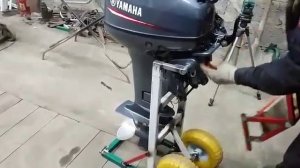 Транспортировочная тележка под лодочный мотор