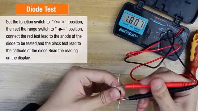 ALL SUN EM3081 EM3082 EM3252 Digital Multimeter 3 12 1999 ACDC Ammeter Voltmeter Ohm Portable Meter