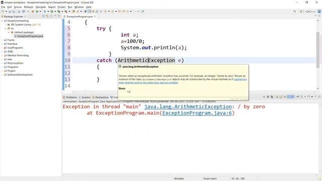 Exception Handling in Java | Example of Exception Handling