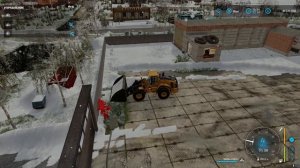 [РП] ВЫВОЗИМ СНЕГ СО ДВОРА! ЧИСТИМ БАЗУ ОТ СНЕГА. FARMING SIMULATOR 22