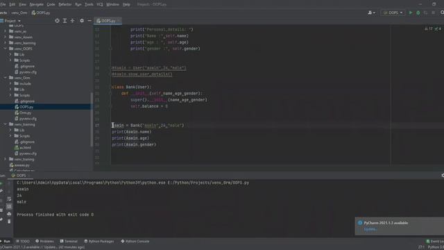 How to create a banking system using Object Oriented Programming in python for beginners