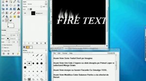 Gimp Fire Text Effect(RO)