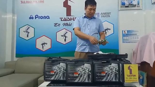 Súng sơn xe ô tô LS 400 WS 400 Anest Iwata Japan. Car paint spray gun смотреть онлайн