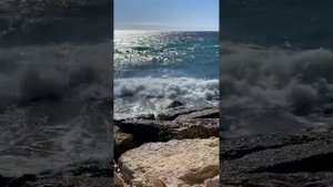 Море и волны. Звуки моря в Испании. Коста Бланка