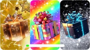 Choose your gift! 🎁 Rainbow , Gold Or Black 🖤  🌈 🫥🦄✨🖤 gift box //