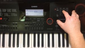Включение или отключение отдельных партий в стиле на синтезаторе Casio CT-X3000