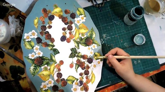 НАТАШКИН ДЕНЬ. Поднос "Ягодная поляна". Творческий экспромт смотреть онлайн