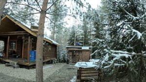 На даче поздней осенью