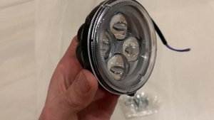 Светодиодная фара круглый, KS-WR304S-L, 4 диода 12W, с линзой направленный свет,