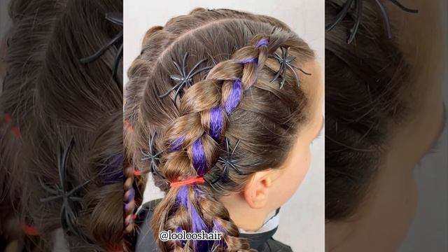 ?️??Halloween Braids Hairstyle Kanekalon Hair Feed In Hair??#shortsfeed #reels #reel