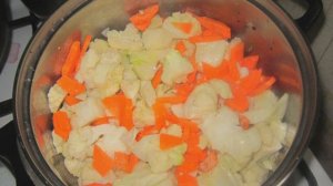 Цветная капуста с овощами