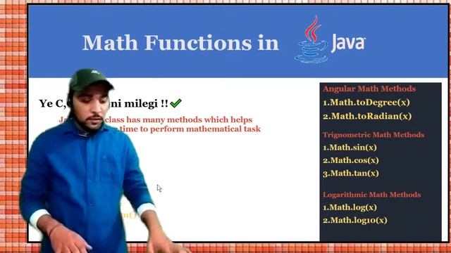 Math Functions in Java | Coding Wallah