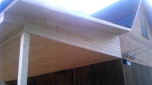 Пристройка открытой веранды 8х3 в п. Касимово. Красивая пристройка. Часть 2.