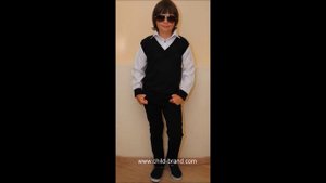 Стильный школьный детский жилет с рубашкой  для мальчика 5 лет 6 лет 7 лет 8 лет 9 лет 10 лет 11 ле
