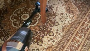 Tefal X-Force Flex 15.60 TY99F1 - Test odkurzania dywanu i wokół mebli