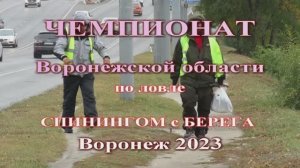 Чемпионат Воронежской области по ловле спиннингом с берега октябрь 2023