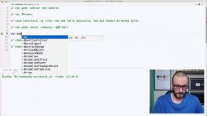 Javascript Rápido e Moderno#01 - Como nomear as variáveis