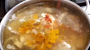 Грибной супчик на курином бульоне.