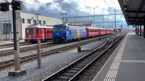 Züge beim Bahnhof Landquart | Trains at Landquart station (2019)