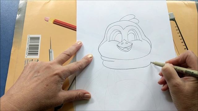 Как нарисовать пингвина карандашами | How to draw a penguin смотреть онлайн