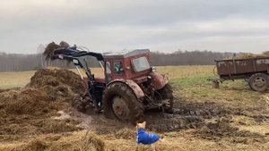 Tрактор Т40ам с Польским куном (от Т25 TUR2 650kg)