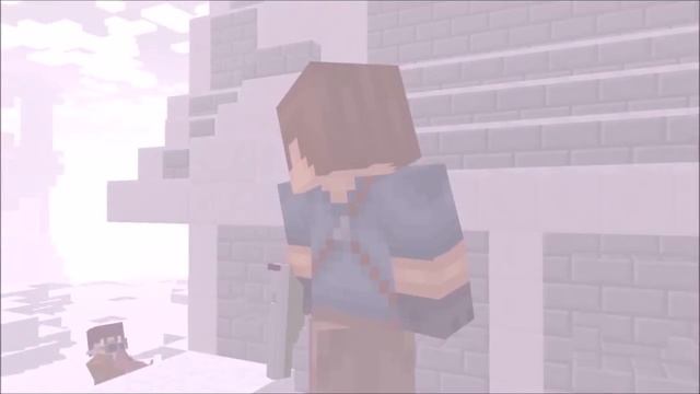 Среди снега. Minecraft Анимация смотреть онлайн