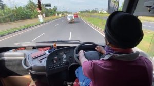 Extremely Aggressive SARDAAR JI Driving VOLVO BUS at NH 16 : Better than Haryana Roadways ?