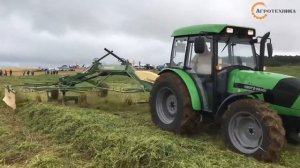 Работа валкователя KRONE Swadro TS680