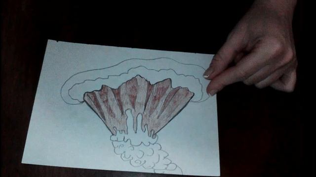 HOW TO DRAW A VOLCANO \ CÓMO DIBUJAR UN VOLCÁN \ COMMENT DESSINER UN VOLCAN смотреть онлайн