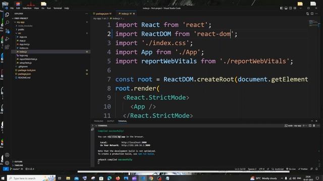 Module not found: Error: Can't resolve 'react-dom/client' SOLVED in React JS смотреть онлайн