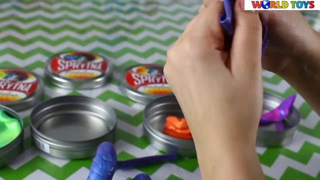 Thinking Putty / Умный пластилин - Heat-Sensitive - Changes Color / меняет цвет смотреть онлайн
