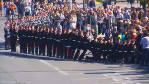 Парадный строевой расчет Училища.