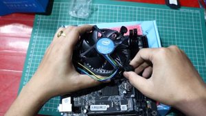 How to Install an Intel CPU Cooler on an H61 LGA 1155 Motherboard