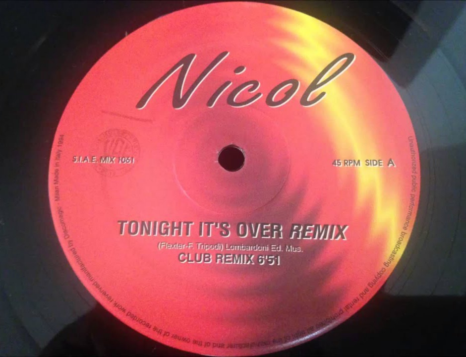 Nicol - Tonight It's Over (90's Dance music 👍) EURODANCE