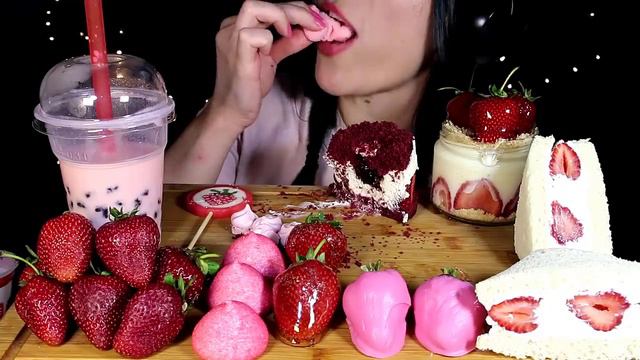 ASMR ÇİLEK PARTİ | Magnolia, Cornetto, Tanghulu, Bubble Tea, Beze, Strawberry Sandwich | Asmr Türkç смотреть онлайн