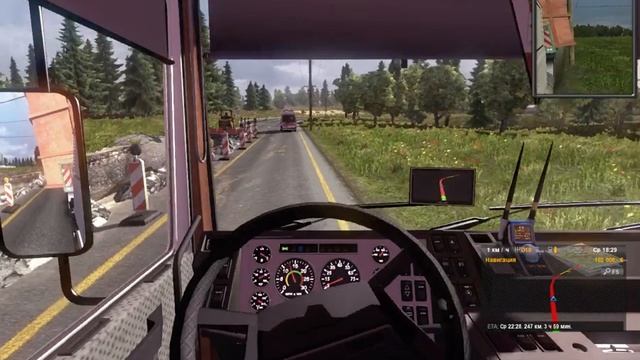 70.ETS2.Обкатка Вольво с негабаритом. смотреть онлайн