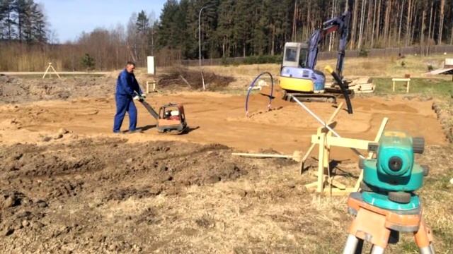 Плита под гараж, плитный фундамент под дом и баню смотреть онлайн