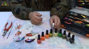 Тройник на воблере - красим и дорабатываем.