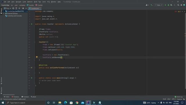 Java Counter App | Mini Project GUI | CodeWithMasood