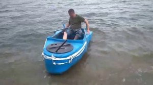 лодка из пластиковой бочки, доработка