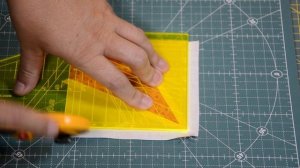 Easy Angle -  Patchwork  tutorial (Forest fabrics)