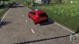 FS19 - RENAULT CLIO IV FireDept - CAR MOD DOWNLOAD LINK for Farming Simulator 2019 #gaming #games