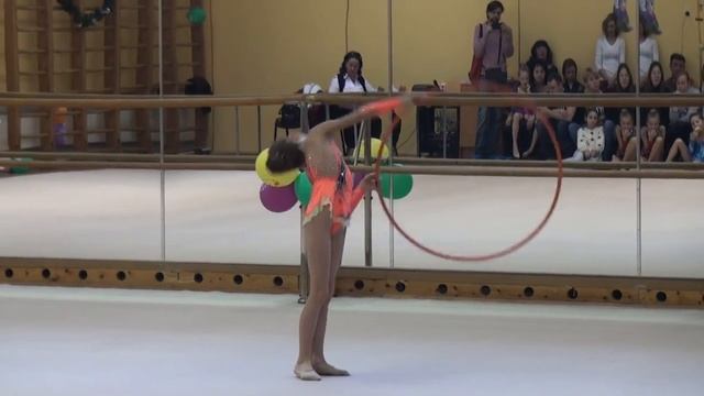 Стогней Анастасия, 2006, обруч, Первенство СШОР 25, декабрь 2014. смотреть онлайн