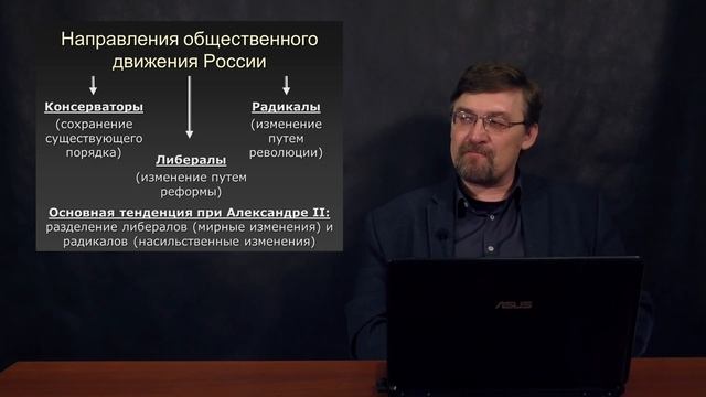 Общественное движение при Александре II.  Консерваторы и либералы